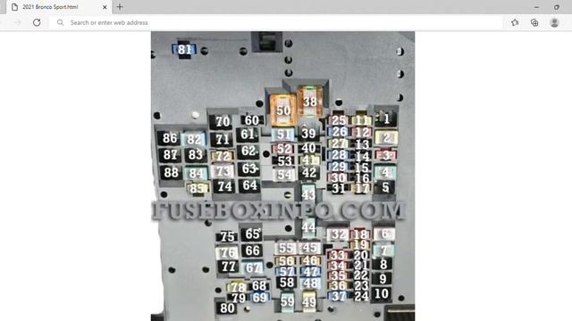 2021 Ford Bronco Sport Fuse Box Info | Fuses | Location | Diagrams | Layout смотреть онлайн