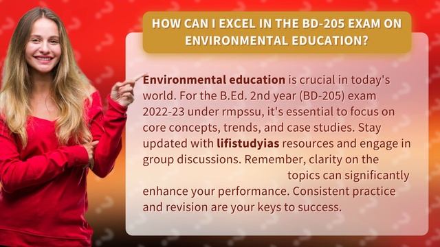 How Can I Excel in the BD-205 Exam on Environmental Education? смотреть онлайн