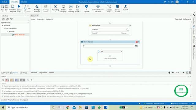 UIPath Read Excel & Enter the Data into WEB FORM UiPath RPA Tutorial How to do Automate Google Form смотреть онлайн