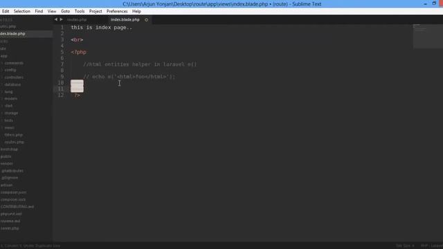 laravel 4 what is that e escape htmlentities смотреть онлайн