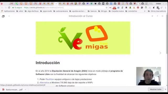 Curso Vitalinux: Presentacion curso aularagon. Uso del gitbook смотреть онлайн