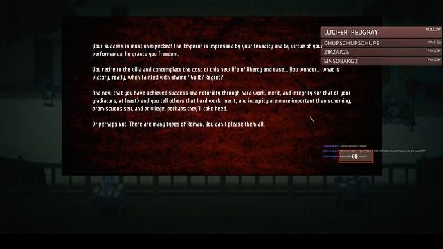 Domina Survive. Правильная концовка, Домина остаётся жива