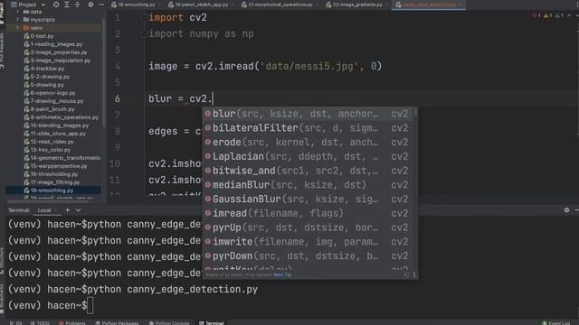 OpenCV with Python | 22-Canny edge detection смотреть онлайн