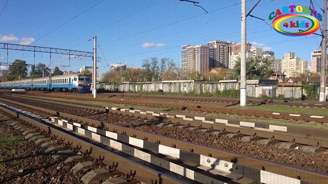 Смотрим поезда для детей и взрослых. Найди самый яркий поезд смотреть онлайн