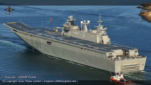 Turkey turns the TCG Anadolu (L-400) into an aircraft carrier! смотреть онлайн