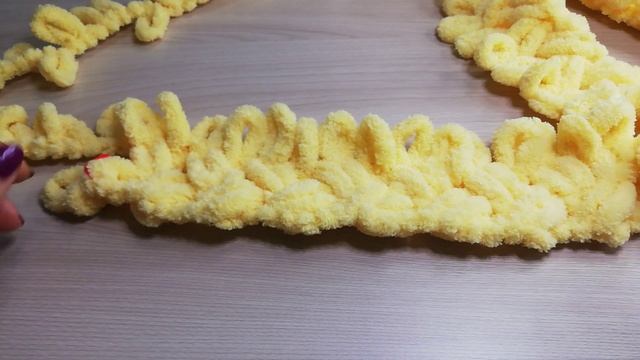 (49) Детский плед из плюшевой пряжи. Мастер класс. 