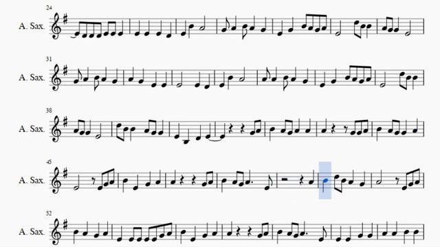 Alto Sax Sheet Music: How To Play Shape Of You By Ed Sheeran