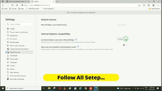 Internet Explorer Auto Redirect edge browser Problem Solution//Nirala Computer смотреть онлайн