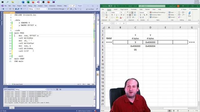Variables and Pointers Using x86 Assembly Language смотреть онлайн