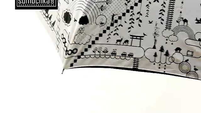 Зонт-трость Gianfranco Ferre 137 black white смотреть онлайн