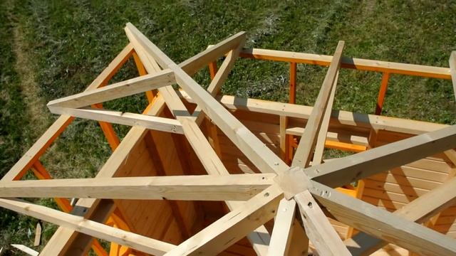 (3/5) Сборка детского домика. Стропильная система крыши смотреть онлайн