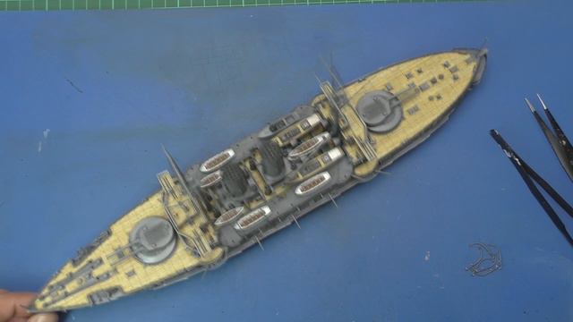 MIKASA 1/350. Сборка часть 9 ФИНАЛ. building part 9 FINAL. смотреть онлайн