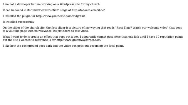 Wordpress: Where does the code to add a lightbox effect go? смотреть онлайн