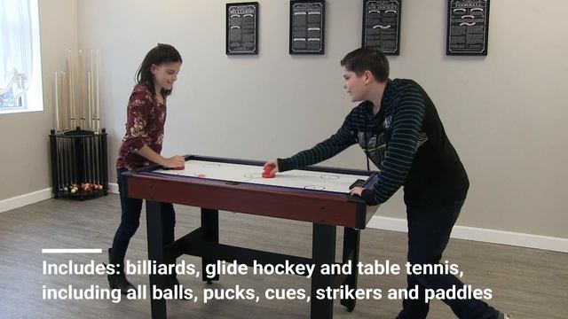 Triad 3-In-1 48-In Multi Game Table with Pool Video смотреть онлайн