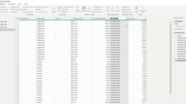 Unpivot and Pivot Columns in Power BI: Urdu /Hindi смотреть онлайн