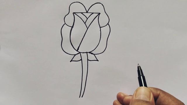 How to draw rose from letter Y Y | Easy Rose drawing | Letter drawing смотреть онлайн