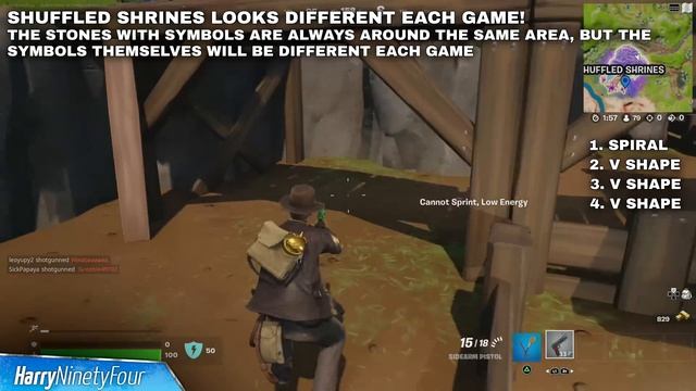 Find the Secret Door Past the Main Chamber in Shuffled Shrines Location Guide - Fortnite смотреть онлайн