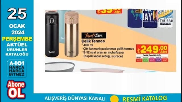 A101 25 OCAK 2024 KATALOĞU ✅ A101 PERŞEMBE AKTÜEL ÜRÜNLER ✅ RESMİ KATALOG смотреть онлайн