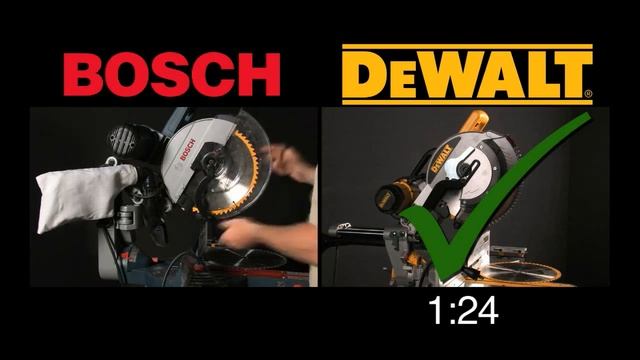 Сравнение торцовочных пил DEWALT DWS780 и Bosch GCM12SD смотреть онлайн