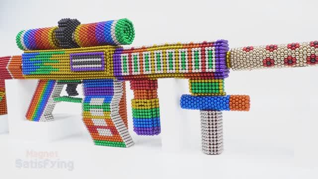 Как сделать потрясающий пистолет M4a1 PUBG из магнитных шариков