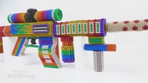 Как сделать потрясающий пистолет M4a1 PUBG из магнитных шариков