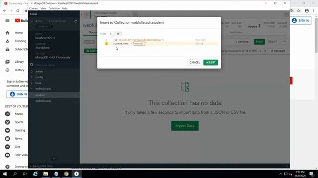 EP2. create database mongodb | Full Stack Web Development Tutorial Step By Step смотреть онлайн