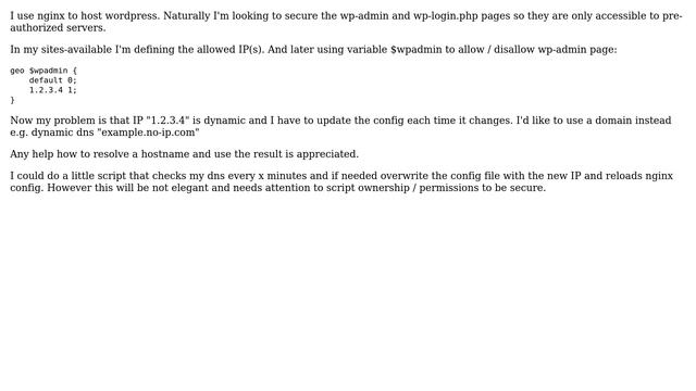 DevOps & SysAdmins: nginx: use geo module with a domain instead of IP смотреть онлайн