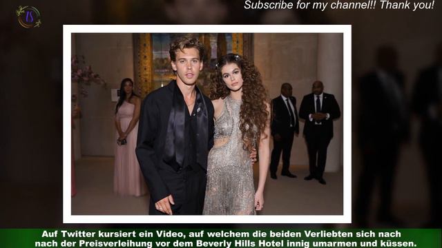 Knutscher von Kaia Gerber für Butlers Golden Globe! смотреть онлайн