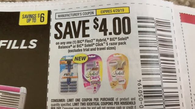 4/14/19 WHAT COUPONS DID I GET??