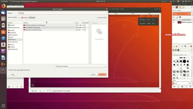 How to save an image in GIMP | Ubuntu 18 04 смотреть онлайн