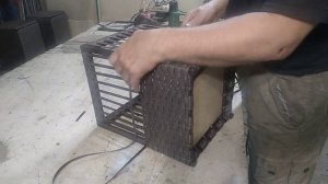 мини короб из искусственного ротанга