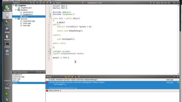 C++ Qt 120 - Singleton patterns and signals смотреть онлайн