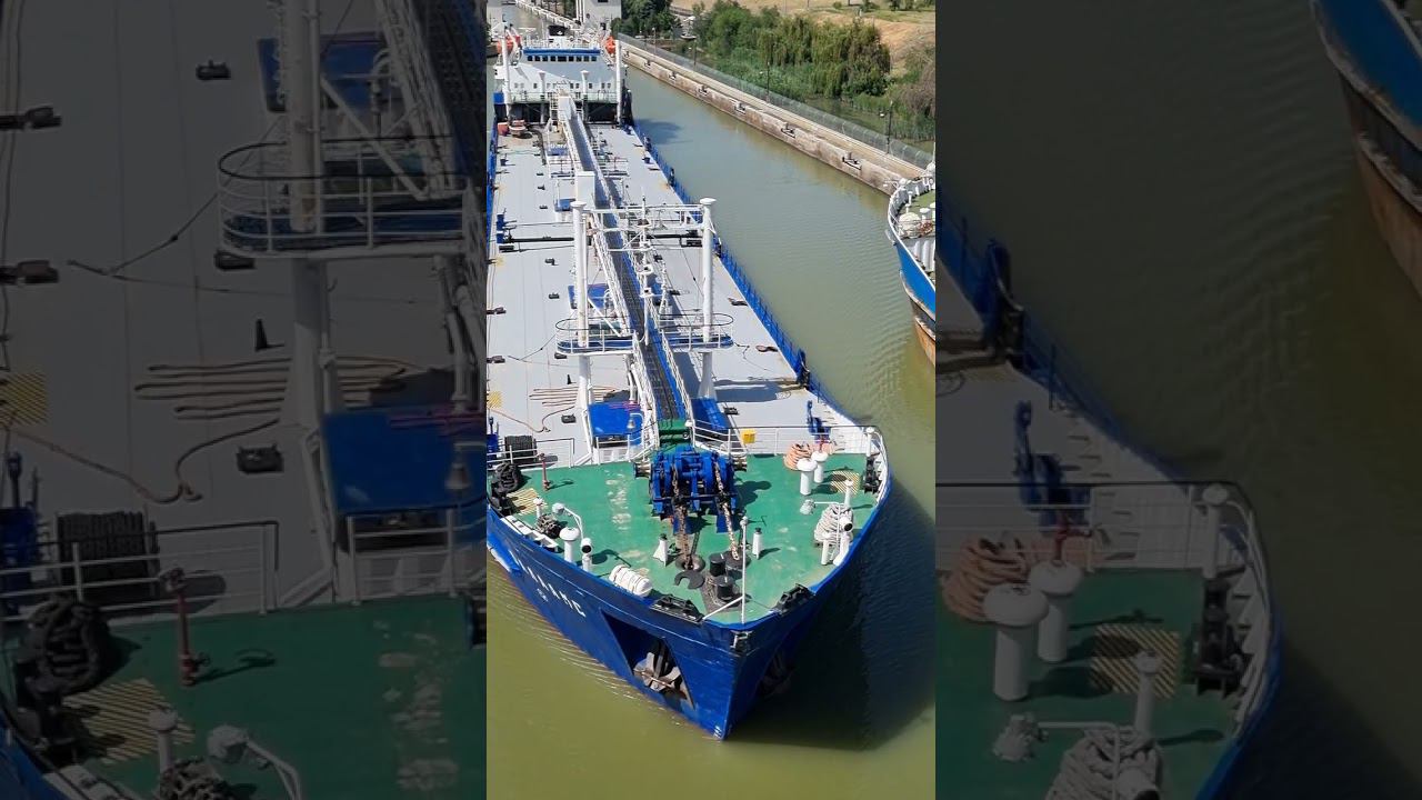 Танкер ВАЛААМС на Волго-Донском канале смотреть онлайн