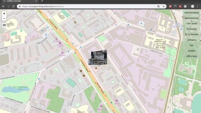 LeafBox: leaflet with mapbox hybrid and 3d model rendering overlay смотреть онлайн