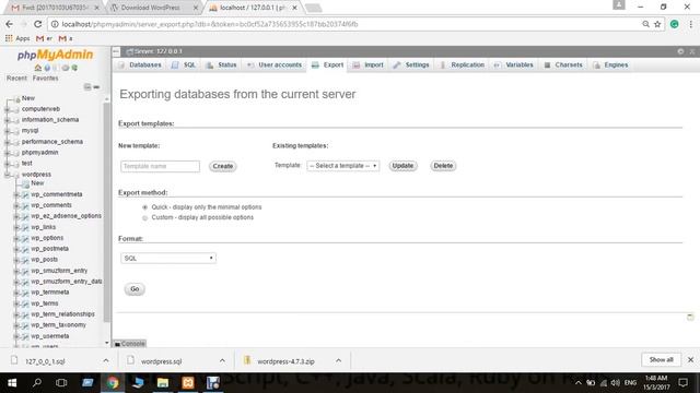 how to download database file from phpmyadmin into localhost смотреть онлайн