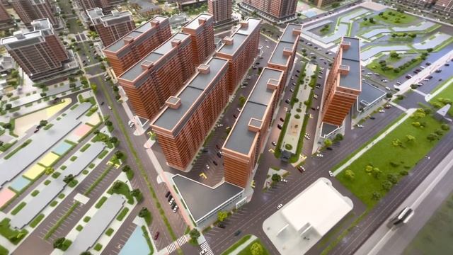 макет ЖК Самолёт. все очереди и озеро. Догма. Западный обход. Краснодар. апрель 2023 смотреть онлайн