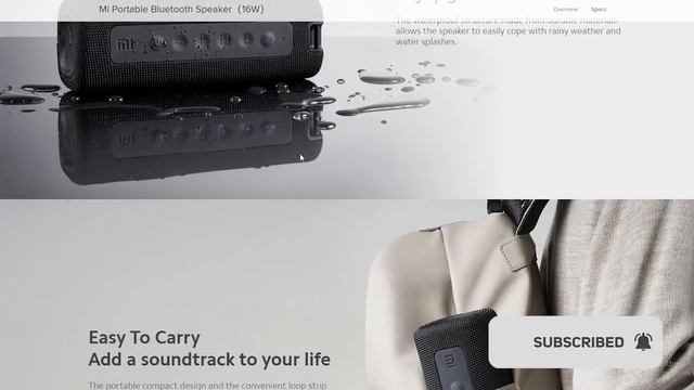 Mi Portable Bluetooth Speaker (16W) - Price 2499 & Waterproof Speaker ? смотреть онлайн