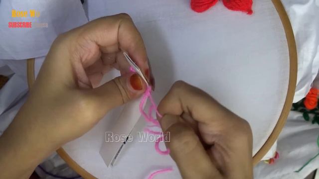Hand Embroidery: Lotus Flower | Easy Flower Embroidery Tricks