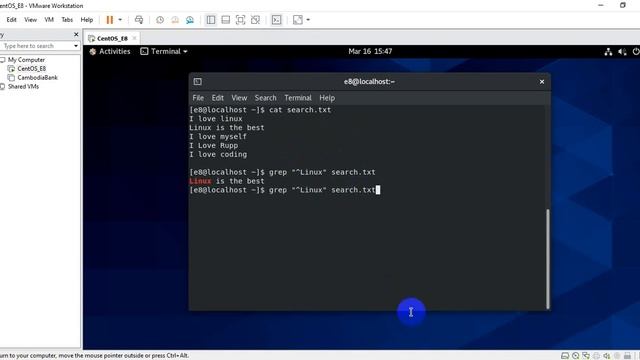 Pipe, Redirecting, and Filter (Linux CentOS-8) смотреть онлайн