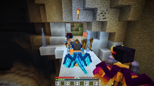 Playing as the ICE DRAGON in Minecraft! смотреть онлайн