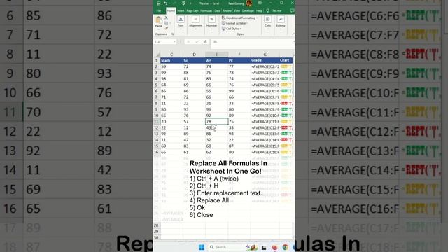 Hotkey to reveal All formula in Excel - Excel Tips and Tricks смотреть онлайн
