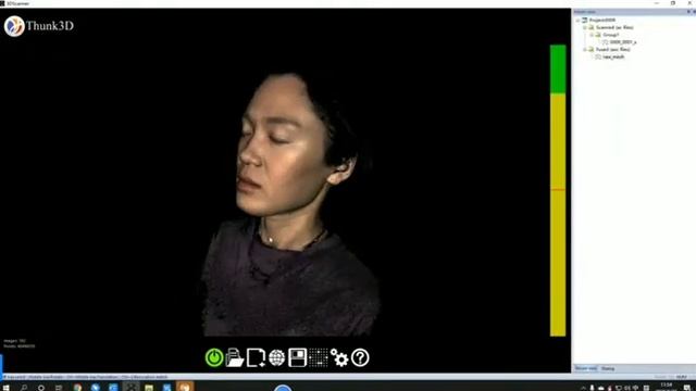 Human face and body scan with Thunk3D handheld 3D scanner Archer S смотреть онлайн