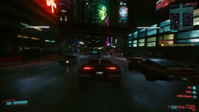 CYBERPUNK 2077 - Night city driving the fastest car in the game смотреть онлайн
