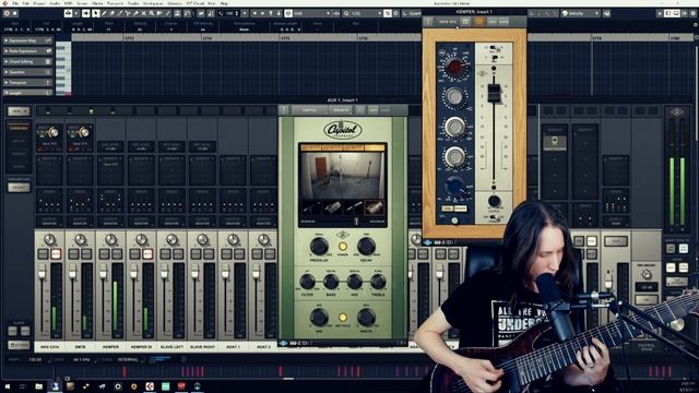 Capitol Chambers UAD quick demo on 9 string guitar (by Tim Blast) смотреть онлайн