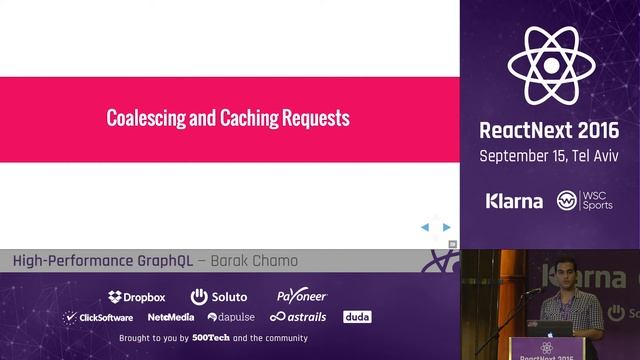 Barak Chamo: High Performance GraphQL — ReactNext 2016 смотреть онлайн
