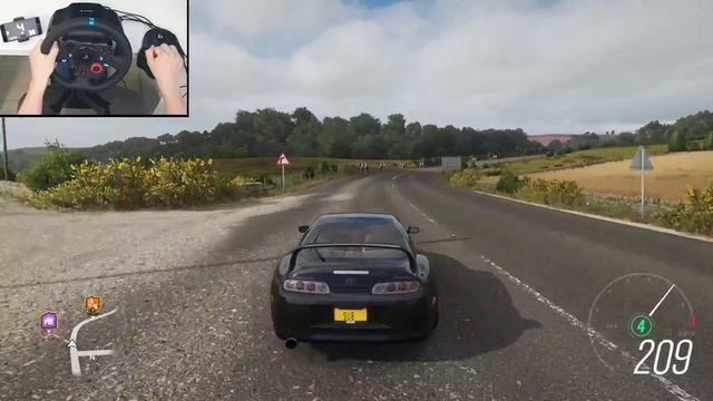 1600HP Toyota Supra MK4 - Forza Horizon 4 Logitech G29 Gameplay смотреть онлайн