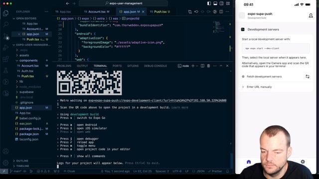 React Native Push Notifications with Expo and Edge Functions смотреть онлайн