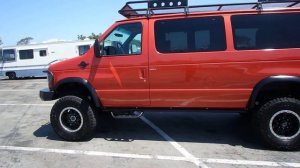 1999 FORD E350 7.3 DIESEL VAN 4X4 «2016 TRW ORANGE COLOR»