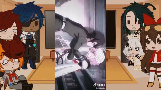 Genshin Impact Reacts To Aether As Mikaela Hyakuya || Original? || Crossover ||