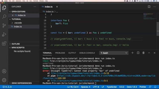 Functional programming with Typescript using option, map, flatten, and chain (part 2) смотреть онлайн
